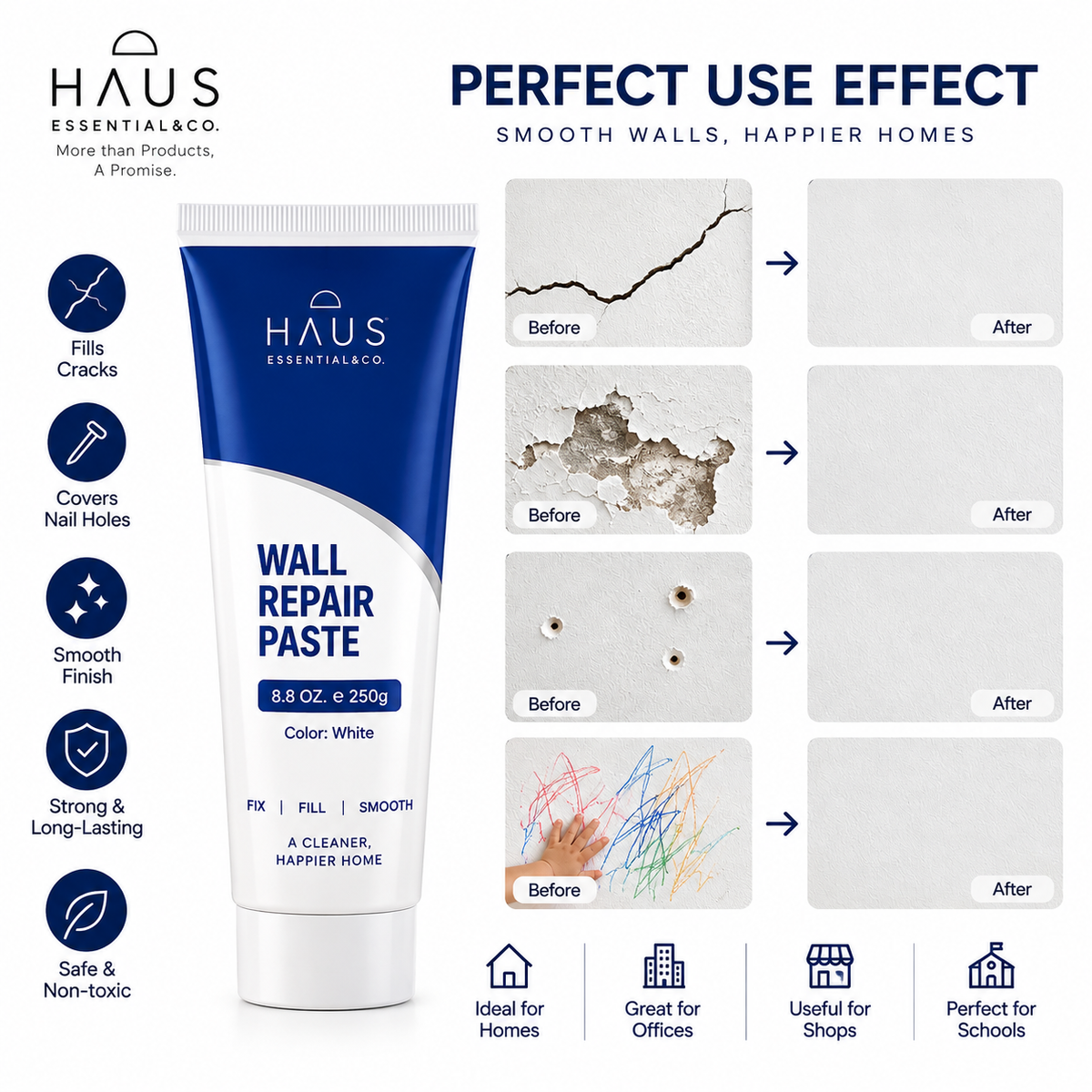 Wall Repair Paste Kit-DIY(Pack of 2)