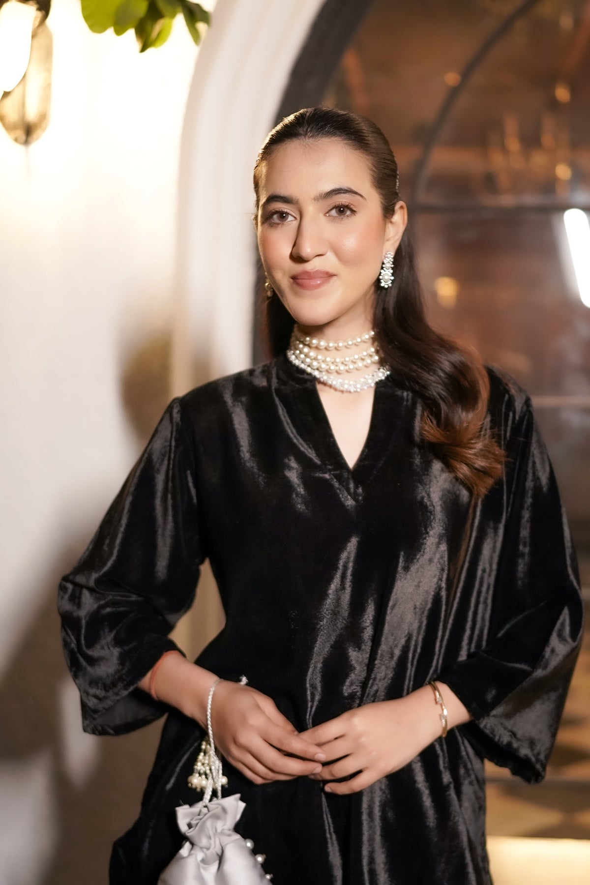 Black Velvet Co-ord Set