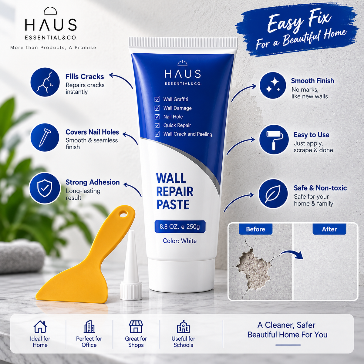 Wall Repair Paste Kit-DIY(Pack of 2)